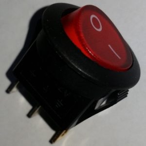 picture of red 12 volt rocker switch